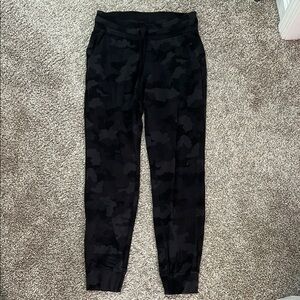 Black Camouflage Jogger Pants